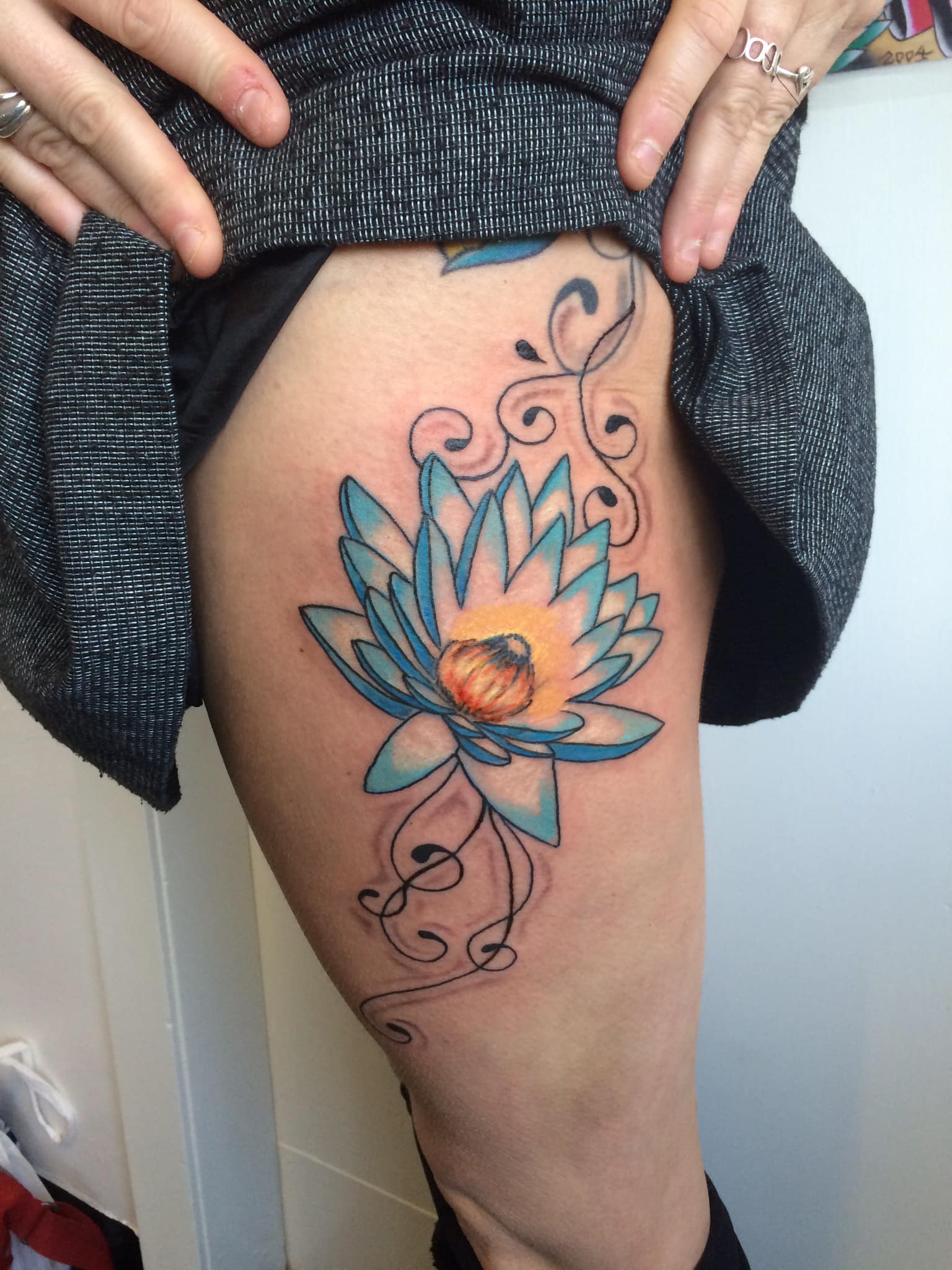 Floral tattoo - Visions Tattoo and Piercing